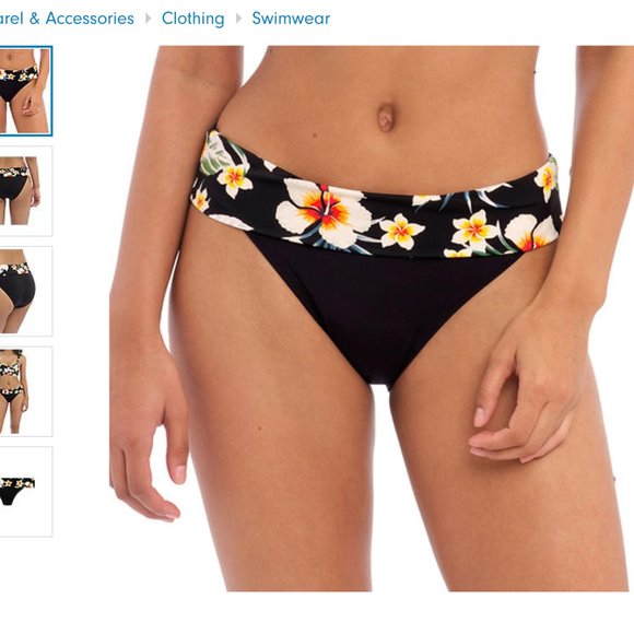 Freya Havana Sunrise Fold-Over Bikini Bottom + top NWT - Picture 3 of 5